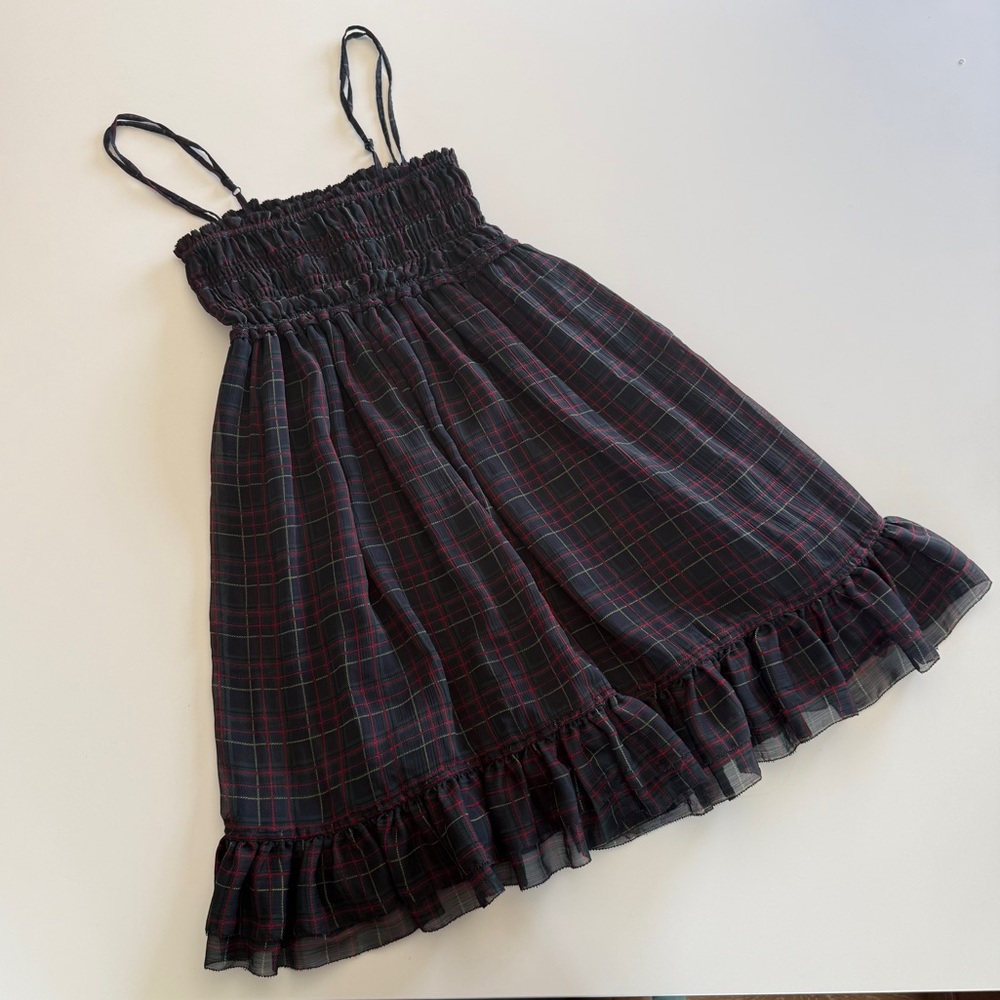 Ralph Lauren-Denim & Supply- Tartan Plaid-Holiday-Mini-Dress-Classic-Preppy-S
